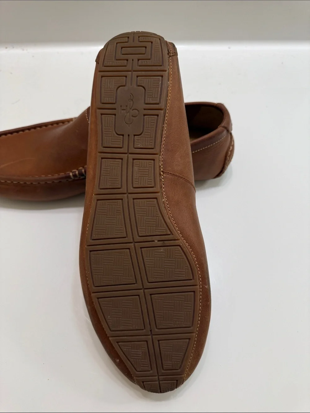 Cole Haan Men’s Chestnut Brown Leather Slip-On Loafers